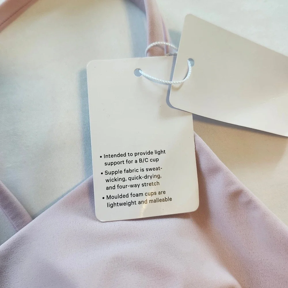 NWT Lululemon Like a Cloud Longline Sports Bra Women's Size 6 B/C Cup Pink Peony